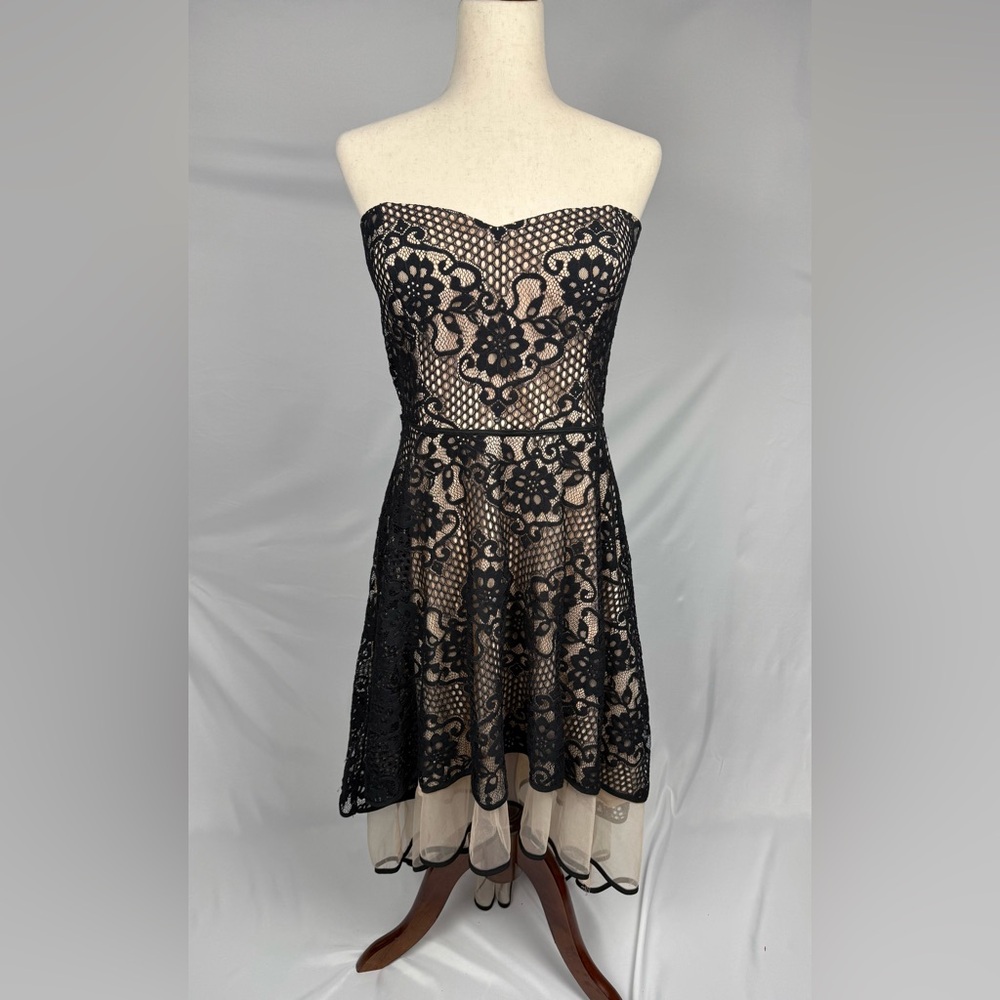 City Studio Lace High Low Cocktail Dress Juniors Size 15